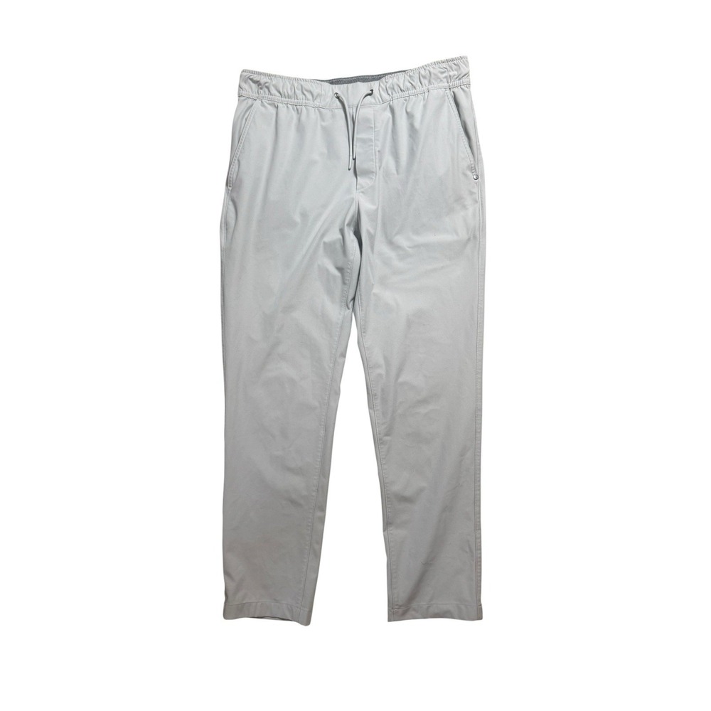 Vuori Meta Elastic Waist Performance Pants Chino Travel Large Grey V463